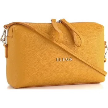 Kabelka Elega crossbody malá žlutá/stříbrné kování 69287 | P682511