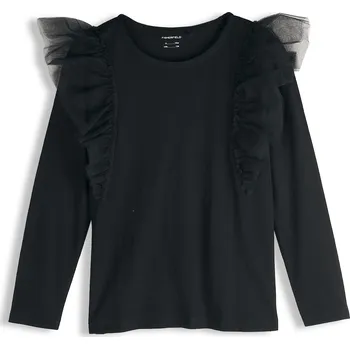 GATE Bavlněný top s tylovými volány 13Y 825-0672/89