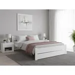 Postel IKAROS DOUBLE 140 x 200 cm, bílá Rošt: Bez roštu, Matrace: Bez matrace 152840355