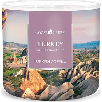 Svíčka Goose Creek Candle svíčka World Traveler Turkey - Turkish Coffee, 411 g