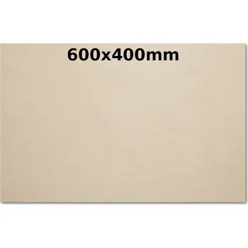 Překližka Překližka 600x400mm do laseru 3mm bříza 10ks