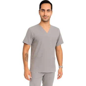 Zdravotnický oděv Pánská lékařská bunda tmavě šedá – kasák Cherokee Stretch (S)