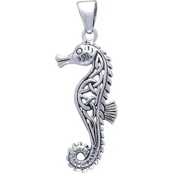 Přívěsek stříbrný přívěšek Mořský koník s keltskými motivy Stříbrná