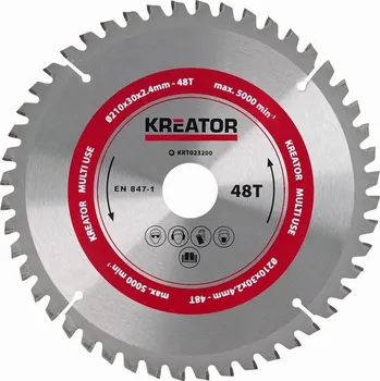 Pilový kotouč KRT023200 - Pilový kotouč univerzální 210 mm, 48 Z