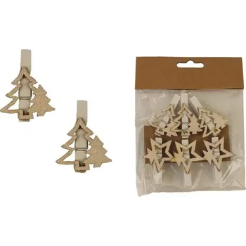 Dekorační klipy,6ks D3346