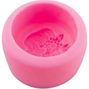 kreativní sada Silikonová forma na odlévání kreativní hmoty dívka s květy ve vlasech ø35x40mm