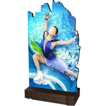 Poháry Bauer Dřevěná plaketa WPLAW02M06 | Krasobruslení