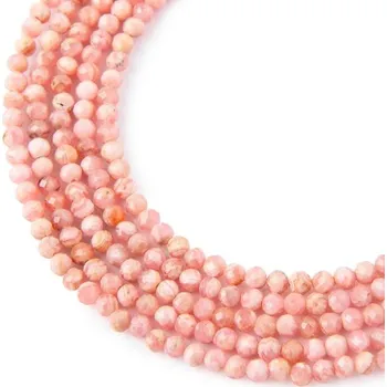 Šperk Korálky z minerálu Rodochrozit 4 mm broušené