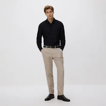 Pánské kalhoty Reserved - Kalhoty chino slim s páskem - béžová - 977EV-08X - 977EV-08X-38