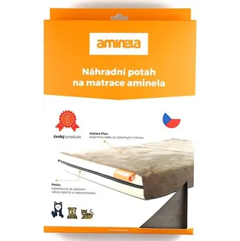 Pelíšek pro psa Aminela Potah na matraci Aminela - 80x60x10cm half and half (hnědá/béžová)