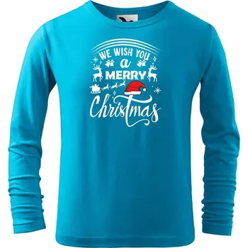 DOBRÝ TRIKO Dětské bavlněné triko We wish you Velikost: 158/12 let, Barva: Tyrkysová