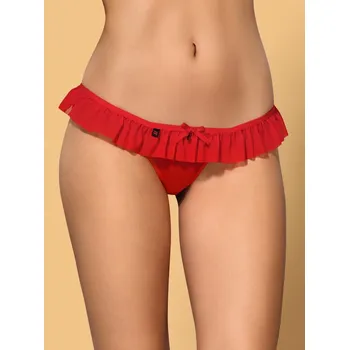 Dámské erotické kalhotky Tanga 827-THO thong - červená - L/XL