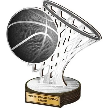 Poháry Bauer Dřevěná plaketa RWR114 | Basketball