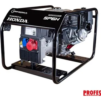 Elektrocentrála HONDA Rámová profesionální elektrocentrála SP 6 H + podvozek