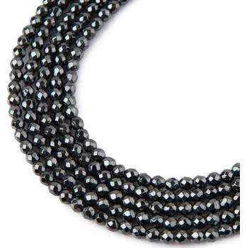 Dětské navlékací korálky Korálky z minerálu Hematit 3 mm broušené