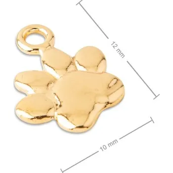 Přívěsek Stříbrný přívěsek ťapka pozlacený 24K zlatem