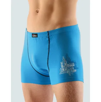 Boxerky s kratší nohavičkou - tm. šedá sv. šedá - 50/52