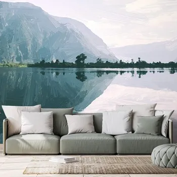 Tapeta Dovido Tapeta maľovaná scenéria horského jazera