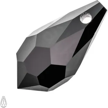Přívěsek Preciosa MC přívěsek kapka 984 6,5x13 mm Jet