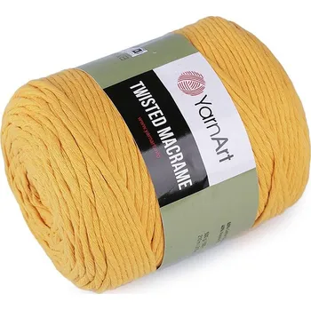 Galanterie Pletací příze Twisted Macrame 500 g - 3 (764) hořčicová
