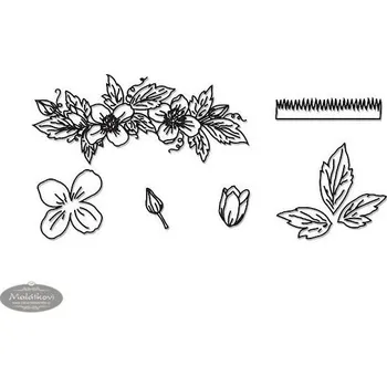 Patchwork Cutters Patchwork vytlačovač Clematis & Leaves (Klematis a lístky)