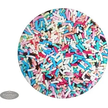 Jedlá dekorace na dort Kingcakes Cukrové tyčinky barevné (cukrová rýže) - 50 g