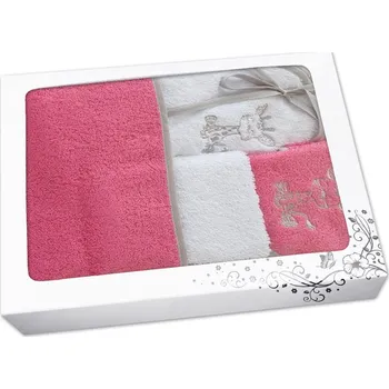 Kosmetická sada Dětská dárková sada Žirafka růžová/bílá