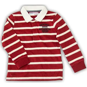 Kojenecké oblečení Tričko chlapecké POLO bavlněné s dlouhým rukávem, Minoti, BROOK 4, kluk - 68/80 | 6-12m