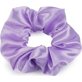 Saténová scrunchie gumička do vlasů - 44 fialová lila