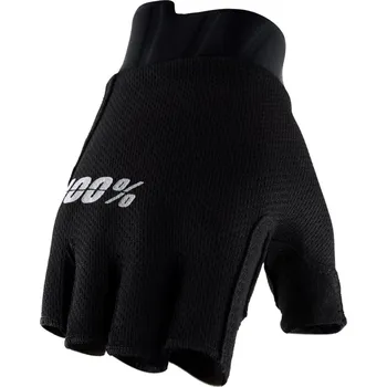 Cyklistické rukavice rukavice dámské 100% EXCEEDA Women's Gel Short Finger Gloves Black - M