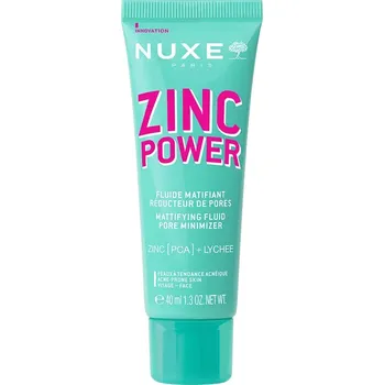 Pleťový krém Nuxe Matující pleťový fluid Zinc Power (Mattifying Fluid Pore Minimizer) 40 ml + 2 měsíce na vrácení zboží