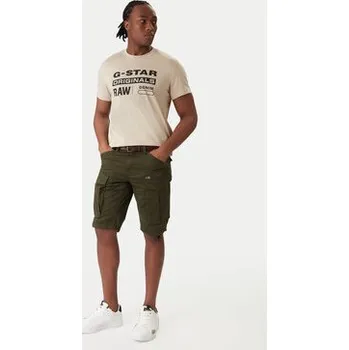 Pánské oblečení G-Star Raw T-Shirt Originals D25969-C506 1214 Béžová Regular Fit L