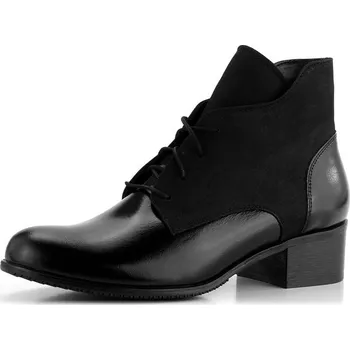 Dámské kozačky Barton dámský elegantní kotník na podpatku černý 6923 - 39 | P681088