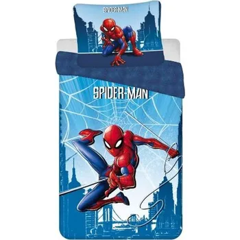 Bytový textil Povlečení Spiderman Blue 04 Bavlna, 140/200, 70/90 cm