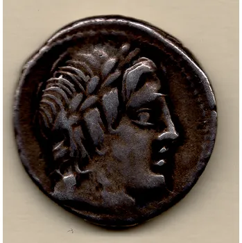 Římská říše Gargilius, Ogulnius, Vergilius – denár, Apollo a biga, 86 př. Kr.