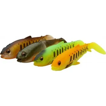 Nástraha Savage Gear Gumová nástraha Craft Cannibal Paddletail Dark Water Mix 4pc - 8,5cm 7g