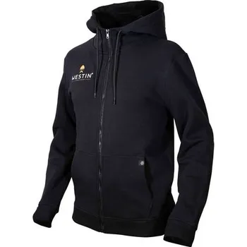 Rybářské oblečení Westin Mikina Original Zip Hoodie Black - XXL