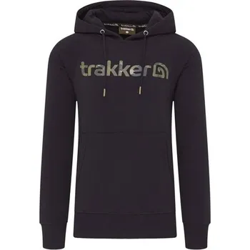 Rybářské oblečení Trakker Mikina CR Logo Hoody Black Camo - L