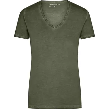 James & Nicholson (Daiber) Dámské tričko Gipsy JN975 - Olivová | 2XL