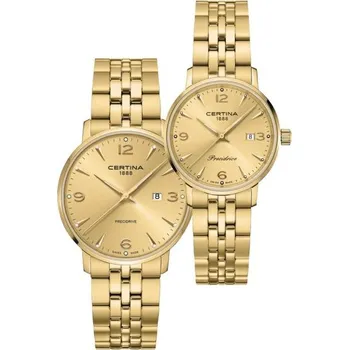 Hodinky SET Certina DS Caimano C035.410.33.367.00 a C035.210.33.367.00 + 5 let záruka a dárek ZDARMA