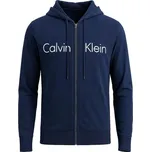 Calvin Klein pánské mikina s kapucí na zip modrá
