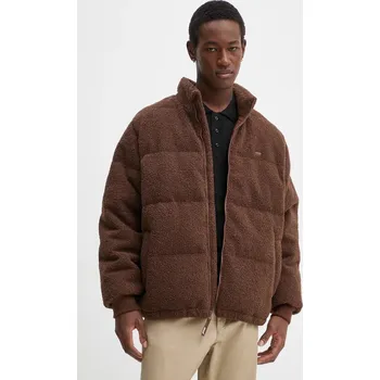 Péřová bunda Levi's pánská, hnědá barva, zimní, A8558 88X, vel. XL