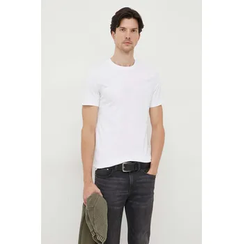 Bavlněné tričko Guess AIDY pánské, bílá barva, s aplikací, M2YI72 I3Z14 M2YI72.I3Z14 00X, vel. XXL