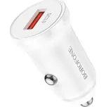 Borofone BZ18 adaptér do auta - USB - QC 3.0 18W, bílý