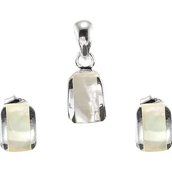 Souprava šperků Stříbrná souprava 925/1000 s perletí (8300)