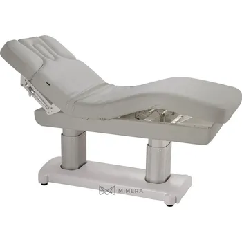 Masážní křeslo SPA Wellness lehátko SATURN PLUS E4 - s vyhříváním, světle šedá