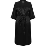 Towel City Dámský saténový župan - Černá | M/L