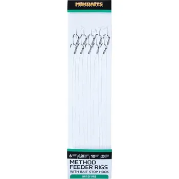 Umělá nástraha Mikbaits Method Feeder návazce s nekonečnou zarážkou 10ks - 6
