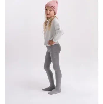 Dívčí oblečení Dětské punčocháče nadotec POHÁDKY 4 — ŠEDÁ - 116/122 - Šedá