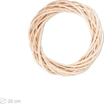 Proutěný základ na věnec 20cm světlý